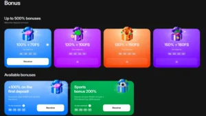 1Win Bonuses