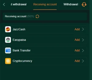 BetQQ Recieving Accounts